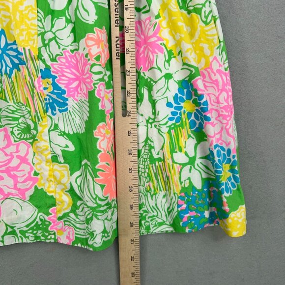 Lilly Pulitzer Dress Womens 0 Bright Colorful Hibiscus Stroll Raegan Lace Resort - Picture 11 of 16